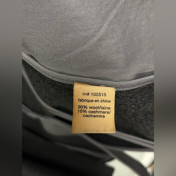 John Varvatos Grey double breasted trench coat. Size small - Picture 9 of 16